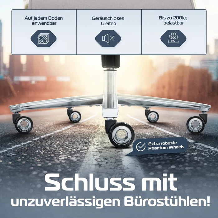Clouvou PowerSeat Bürostuhl, weiß