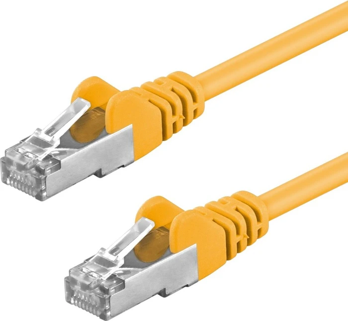 goobay Patchkabel, Cat5e, F/UTP, RJ-45/RJ-45, 15m, gelb