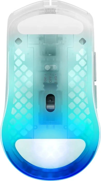 SteelSeries Aerox 3 Wireless Gen 2 Ghost, weiß/transparent, USB/Bluetooth