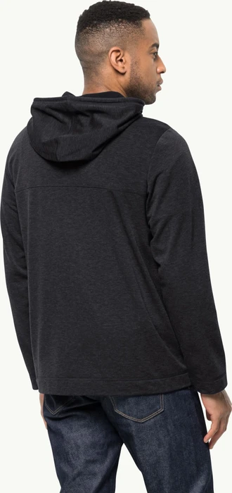 Jack Wolfskin Waldsee Hooded Jacke schwarz (Herren)