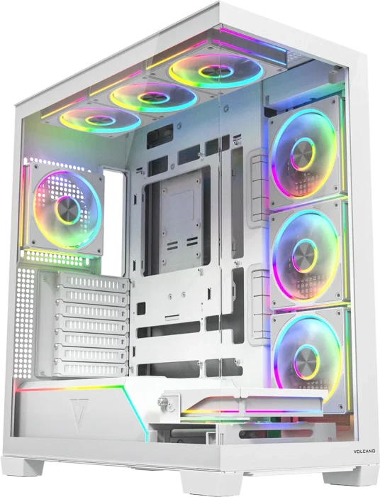 Modecom Volcano Stellar Plus 8F White, Glasfenster