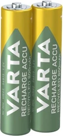 Varta Recharge Accu Recycled Micro AAA NiMH 800mAh, 2er-Pack