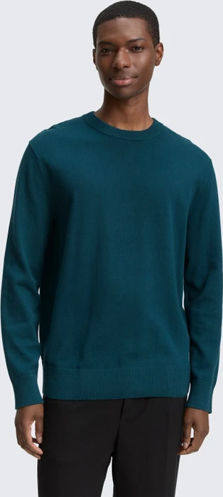 Tom Tailor Basic Strickpullover deep pond green (Herren)