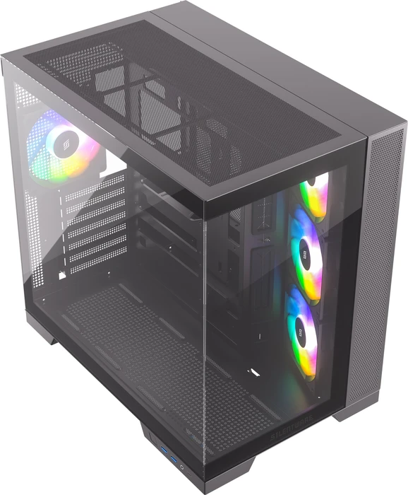 Silentware View A-RGB Black, Glasfenster