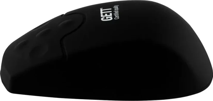 GETT KH29217 Wireless Silicone Mouse with Click-Scroll, schwarz, USB