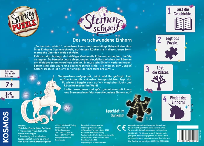 Kosmos Story Puzzle Sternenschweif - Das verschwundene Einhorn
