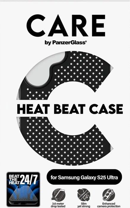 PanzerGlass Care Feature Heat Beat für Samsung Galaxy S25 Ultra schwarz