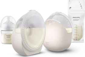Philips Avent SCF495/21 Hands-free Doppel-Auffangschalen-Set
