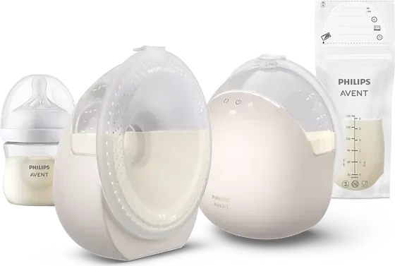 Philips Avent SCF495/21 Hands-free Doppel-Auffangschalen-Set