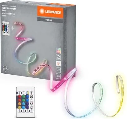 Osram Ledvance Indoor Flex Audio Voice Receiver RGB + RC LED-Streifen 20W 5m