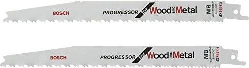 Bosch Professional S3456XF Progressor for Wood and Metal Säbelsägeblatt, 200x1.25mm, 2 Stück