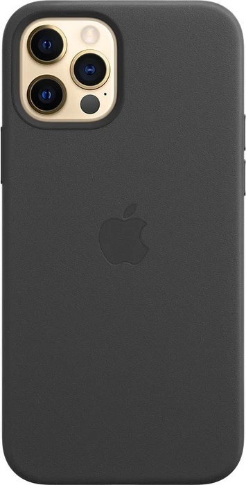 Apple Leder Case mit MagSafe für iPhone 12/12 Pro schwarz