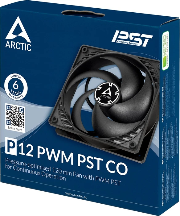 ARCTIC P12 PWM PST CO schwarz, 120mm