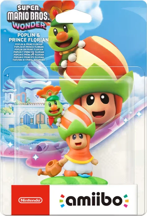 Nintendo amiibo Figur Super Mario Bros. Wonder Collection Poplin & Prinz Florian (Switch/WiiU/3DS)