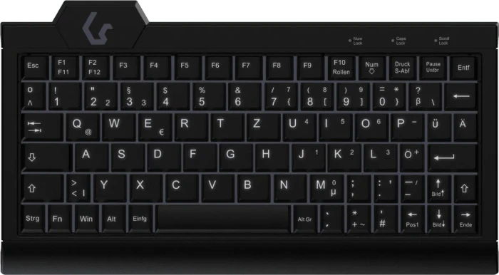 KeySonic KSK-3010ELC, schwarz, USB, DE