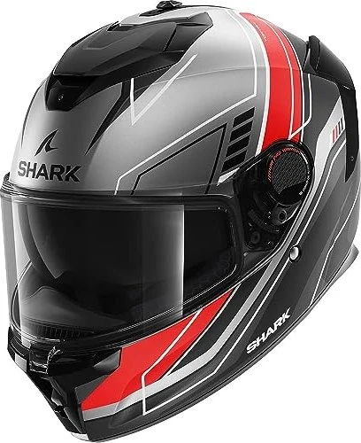 Shark Spartan GT Pro Carbon schwarz/grau/rot