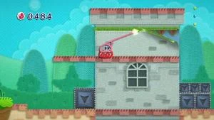 Kirby's Epic Yarn (Wii) – Bild 3 von 4