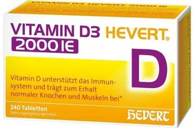 Vitamin D3 Hevert 2000 I.E. Tabletten, 240 Stück