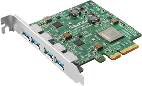 HighPoint RocketU ru1344A, 4x USB-A 3.1, PCIe 3.0 x4