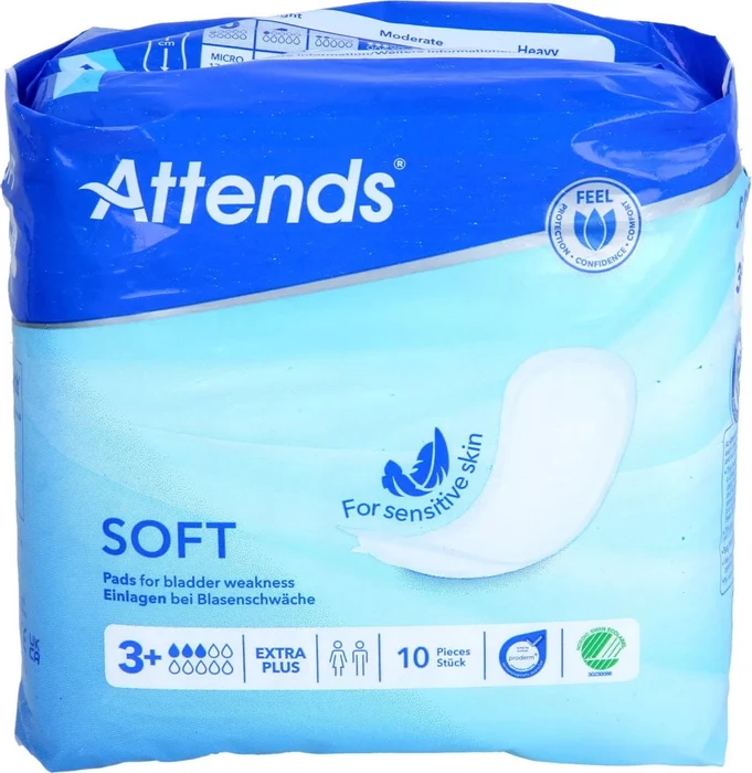Attends Soft 3+ Extra Plus Hygieneeinlage, 10 Stück