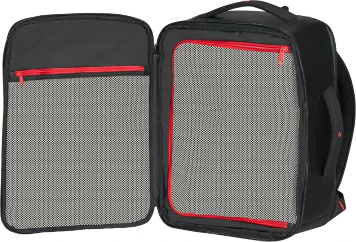 Samsonite Paradiver Light, Underseat Backpack S, Untersitz Handgepäck, Kabinentasche, Flugzeug Rucksack, 40cm, 25l, schwarz