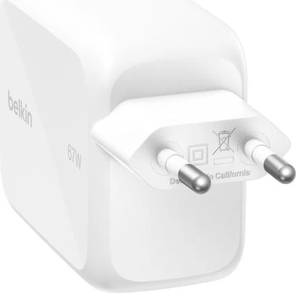 Belkin BoostCharge Pro Ladegerät 2-Port USB-C GaN 67W weiß