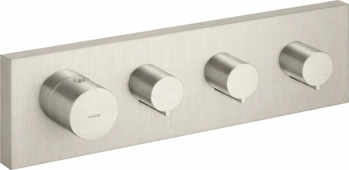 Hansgrohe Axor ShowerSolutions Thermostatmodul 360/120 Kontrollfeld für 3 Verbraucher eckig chrom
