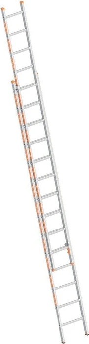 Layher Topic 1035 Alu 2-tlg. Schiebeleiter, 2x 14 Stufen