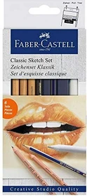 Faber-Castell Klassik Zeichenset Monochrome, 6 Stück