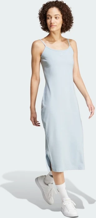 adidas ALL SZN Rib Fitted Midi Kleid wonder blue (Damen)