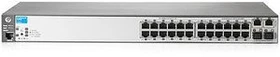 HPE Aruba ProCurve 2620 24 Rackmount Managed Switch, 26x RJ-45, 2x SFP, 128W PoE+ (J9624A)