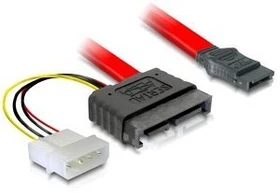 DeLOCK SATA All-in-One Kabel 0.3m, Slimline [Stecker]