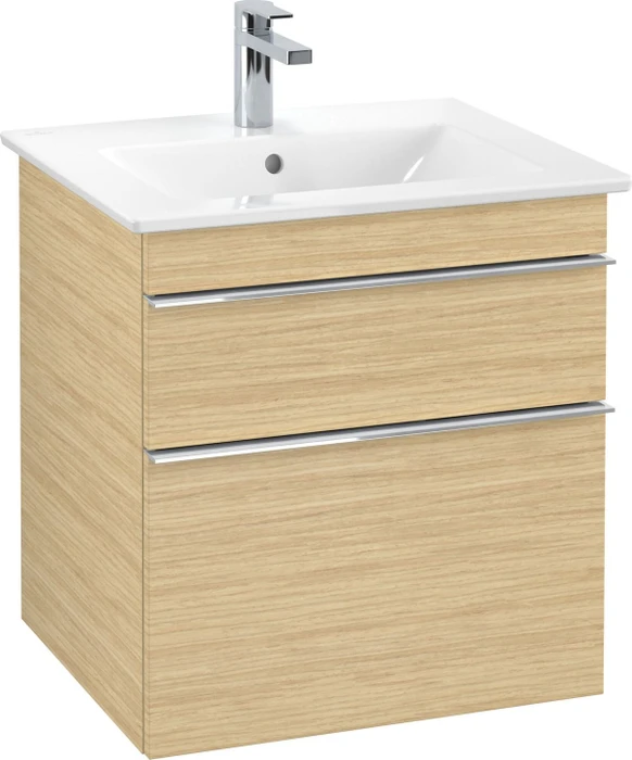 Villeroy & Boch Venticello Waschbeckenunterschrank für Becken mittig 2 Auszüge 553x590x477mm nordic oak/chrome