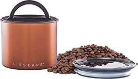 Airscape Kaffeedose klein Aufbewahrungsbehälter kupfer gebürstet