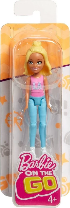 Mattel Barbie - On The Go Puppe mit pinkem Shirt