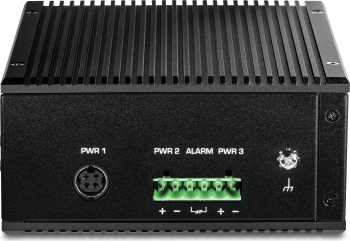 TRENDnet TI Hardened Industrial Railmount 2.5G Switch, 8x RJ-45, 1x SFP+, 480W PoE++