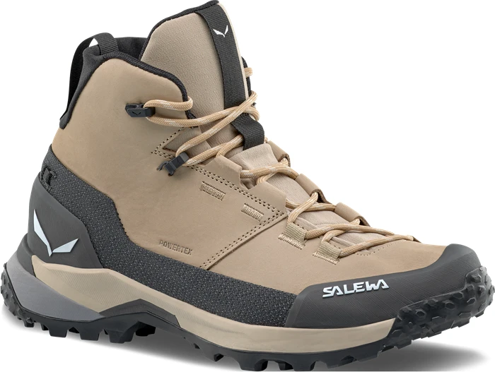 Salewa Puez Leather Mid Powertex quicksand/onyx (Damen)