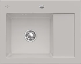 Villeroy & Boch Subway 45 Compact Einbau Becken links mit Ablauffernbedienung steam
