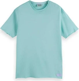 Scotch & Soda Raw Edge T-Shirt kurzarm sea blue (Herren)