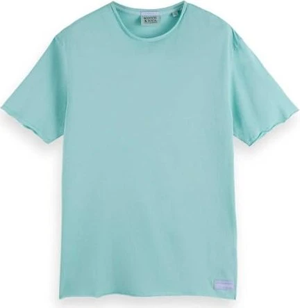 Scotch & Soda Raw Edge T-Shirt kurzarm sea blue (Herren)