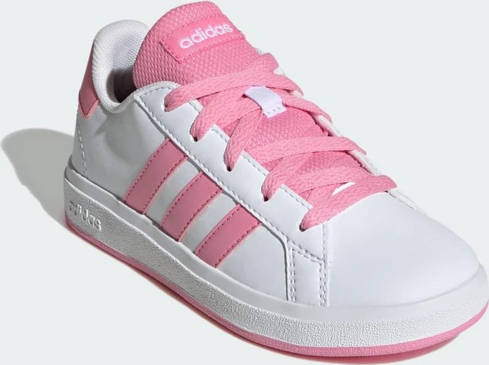 adidas Grand Court Lifestyle Tennis Lace-Up cloud white/bliss pink/core black (Junior)