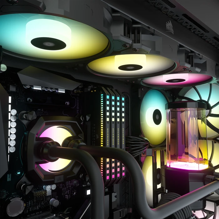 Corsair iCue 5000X RGB, schwarz, Glasfenster