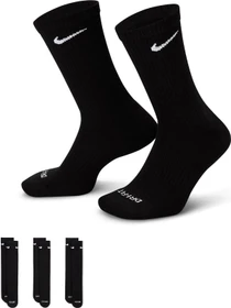 Nike Everyday Plus Cushioned Crew Socken schwarz/weiß, 3 Paare
