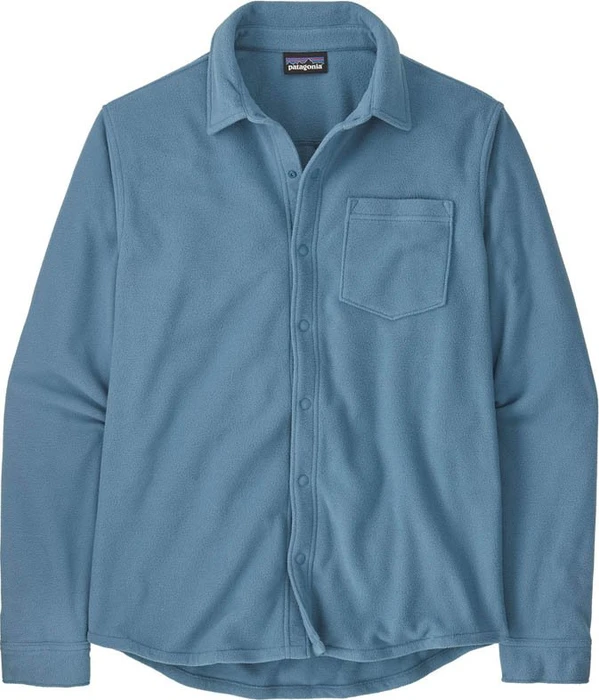 Patagonia Micro D Fleece Hemd langarm still blue (Herren)