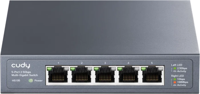 Cudy HS10 Desktop 2.5G Switch, 5x RJ-45