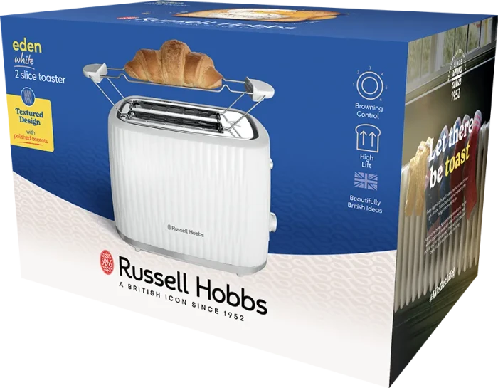 Russell Hobbs Eden Toaster white