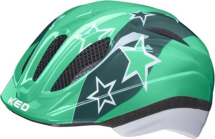 KED Meggy II Trend Kinderhelm green stars