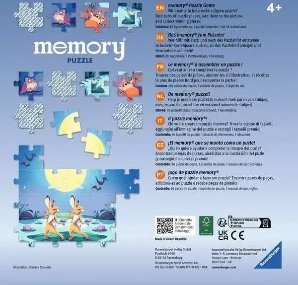 Ravensburger Memory Puzzle Tiere am Teich