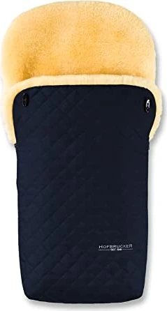 Hofbrucker Putzi Limited Edition Lammfell-Fußsack navy blue