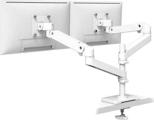 Ergotron LX Pro Dual Monitor Arm, hohe Säule, Direktverschraubung weiß